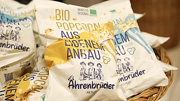 Ährenbrüder Telgte Popcorn in einem Korb